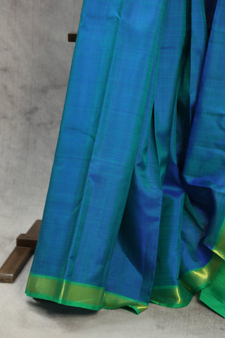 Two Tone Blue Kanjeevaram Silk Saree - SRTTBKSS544