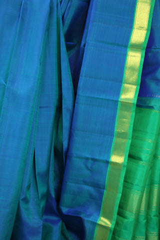 Two Tone Blue Kanjeevaram Silk Saree - SRTTBKSS544