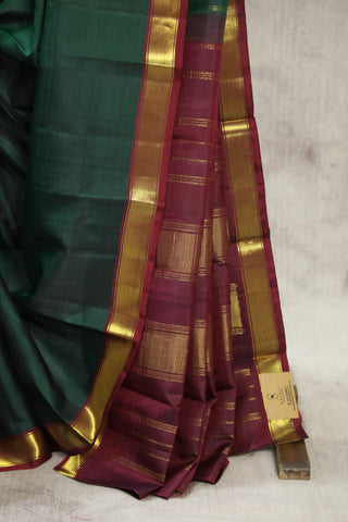 Green Kanjeevaram Silk Saree - SRGKSS547