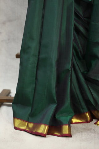 Green Kanjeevaram Silk Saree - SRGKSS547