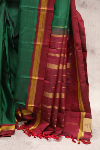 Green Kanjeevaram Silk Saree - SRGKSS543