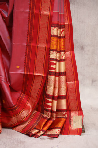 Maroon Kanjeevaram Silk Saree-SRMKSS500