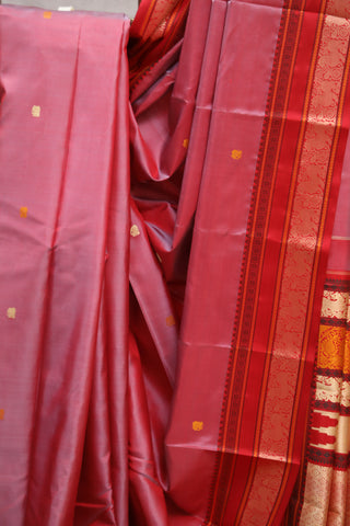 Maroon Kanjeevaram Silk Saree-SRMKSS500