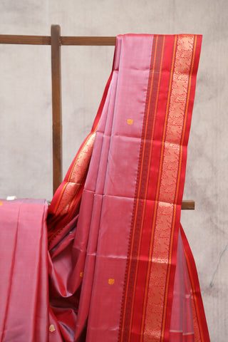 Maroon Kanjeevaram Silk Saree-SRMKSS500