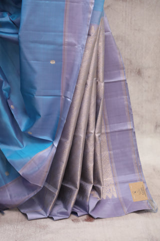 Blue Kanjeevaram Silk Saree-SRBKSS499