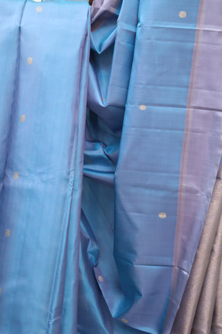 Blue Kanjeevaram Silk Saree-SRBKSS499