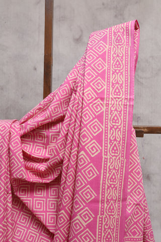 Pink HBP Cotton Saree - SRPCS1265