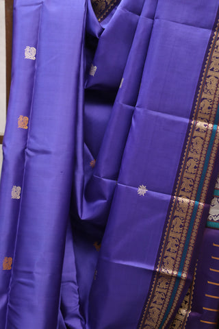 Violet Kanjeevaram Silk Saree-SRVKSS498