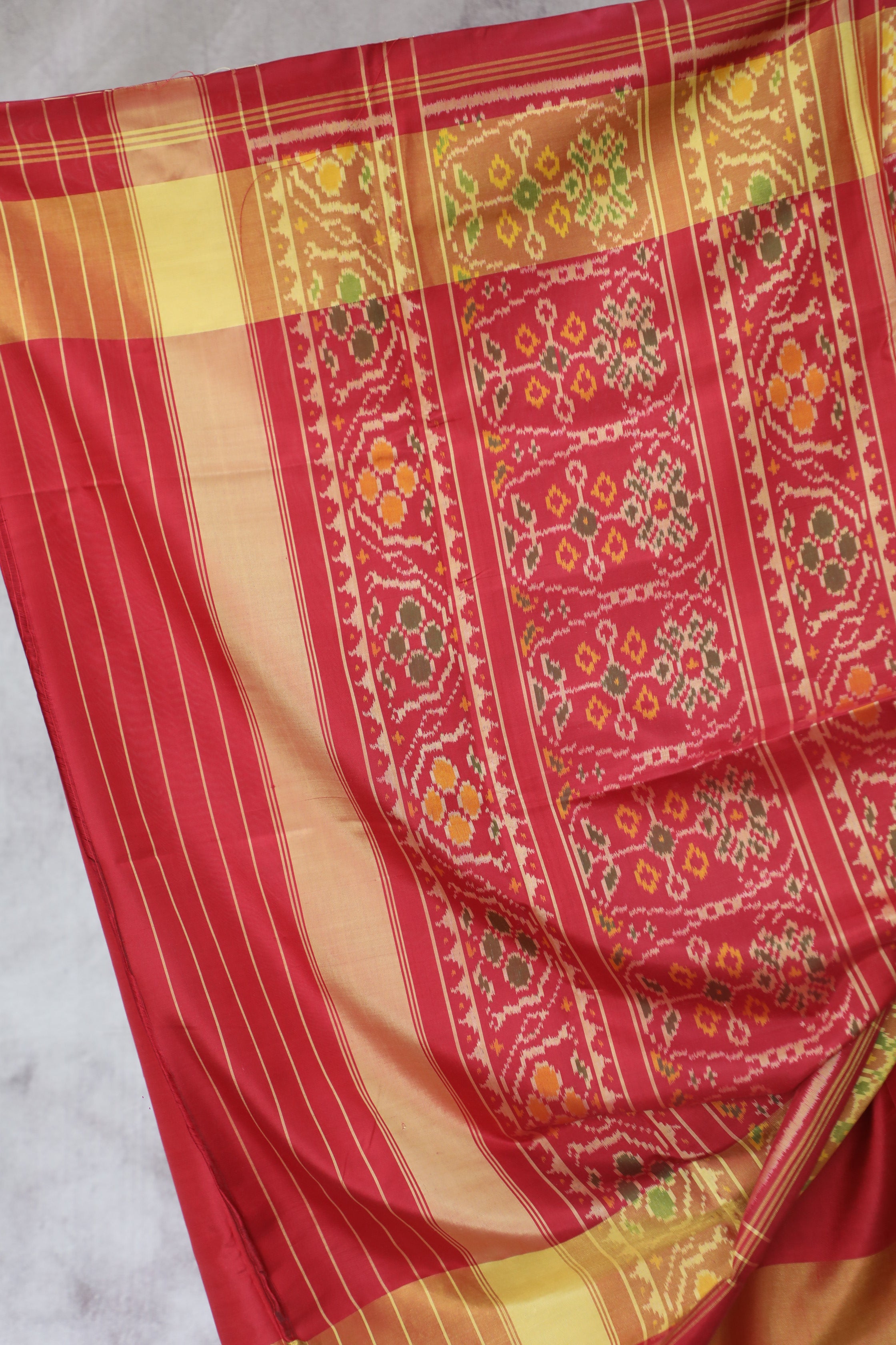 Maroon Rajkot Patola Silk Saree - SRMRPSS218