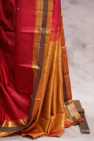 Maroon Kanjeevaram Silk Saree - SRMSS539