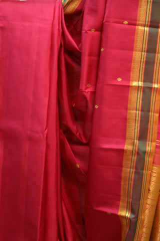 Maroon Kanjeevaram Silk Saree - SRMSS539