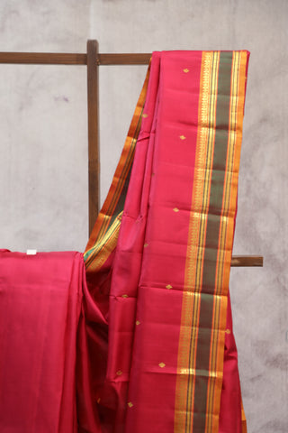 Maroon Kanjeevaram Silk Saree - SRMSS539