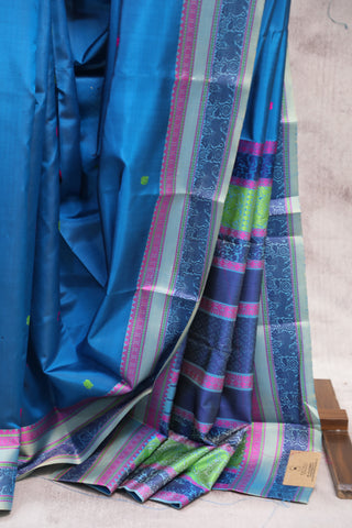 Blue Kanjeevaram Silk Saree - SRBSS538