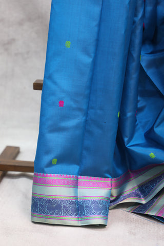 Blue Kanjeevaram Silk Saree - SRBSS538