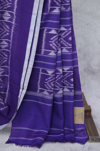 Purple Pochampalli Cotton Ikat Saree - SRPPCIS234