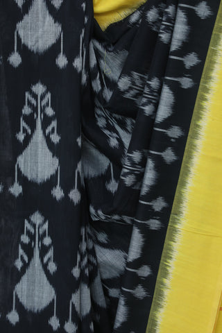 Black Pochampalli Cotton Ikat Saree - SRBPCIS231