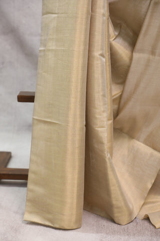 Cream Chanderi Tissue Silk Saree-SRCCTSS107