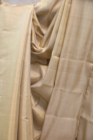 Cream Chanderi Tissue Silk Saree-SRCCTSS107