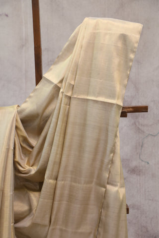 Cream Chanderi Tissue Silk Saree-SRCCTSS107