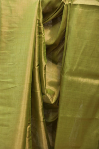 Two Tone Green Chanderi Tissue Silk Saree-SRTTGCTSS109