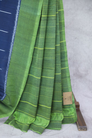 Blue Pochampalli Cotton Ikat Saree - SRBPCIS227