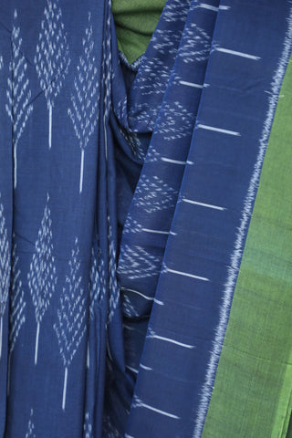 Blue Pochampalli Cotton Ikat Saree - SRBPCIS227