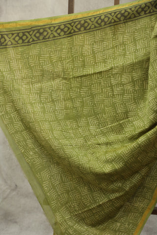 Light Green HBP Cotton Silk Chanderi Saree - SRLGCSCS655