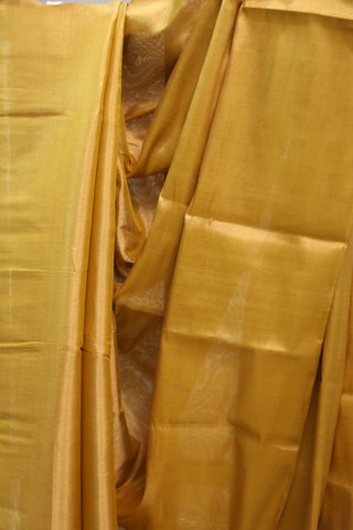 Yellow Chanderi Tissue Silk Saree-SRYCTSS111