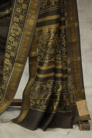 Kashish HBP Cotton Silk Chanderi Saree With Maheshwari Border - SRKCSCS582