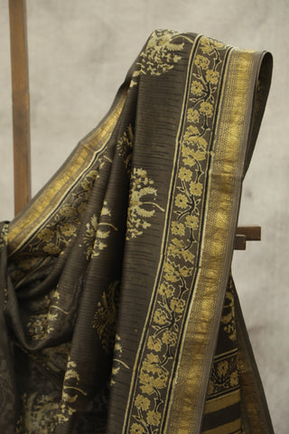 Kashish HBP Cotton Silk Chanderi Saree With Maheshwari Border - SRKCSCS582