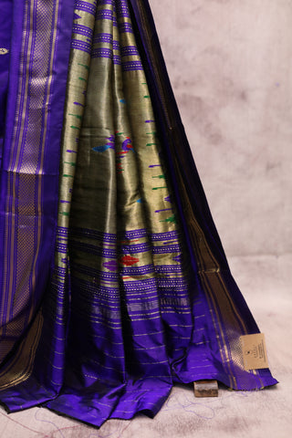 Violet Silk Paithani Saree - SRVSPS330