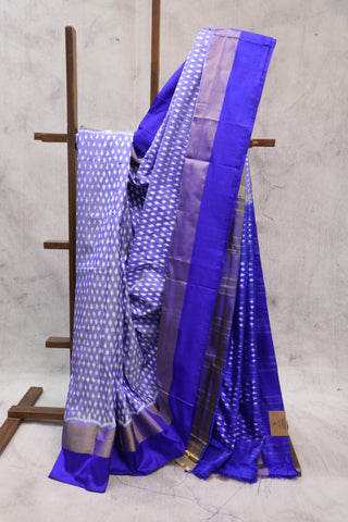 Blue Pochampalli Silk Ikat Saree-SRBPSIS129