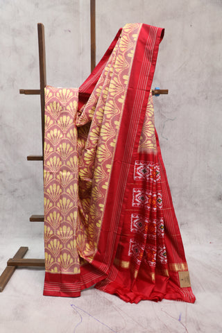 Pink Pochampalli Silk Ikat Saree-SRPPSIS130