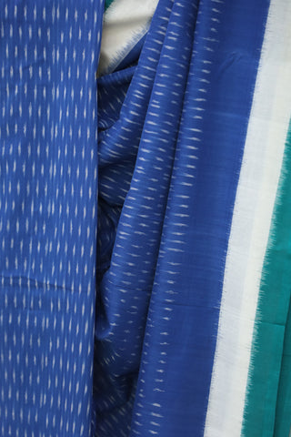 Blue Pochampalli Cotton Ikat Saree - SRBPCIS269