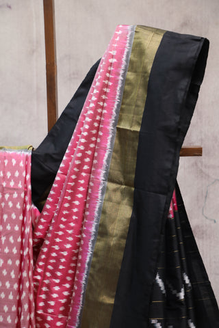 Pink Pochampalli Silk Ikat Saree-SRPPSIS126