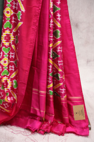 Green Pochampalli Silk Ikat Saree-SRGPSIS125