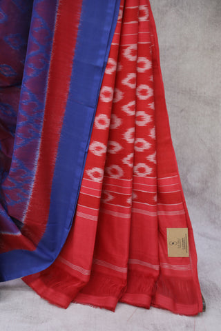 Purple Pochampalli Cotton Ikat Saree - SRPPCIS268