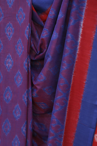 Purple Pochampalli Cotton Ikat Saree - SRPPCIS268