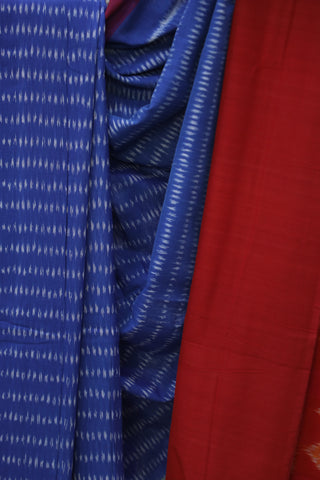 Blue Pochampalli Cotton Ikat Saree - SRBPCIS242