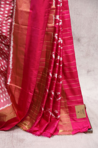 Pink Pochampalli Silk Ikat Saree-SRPPSIS122