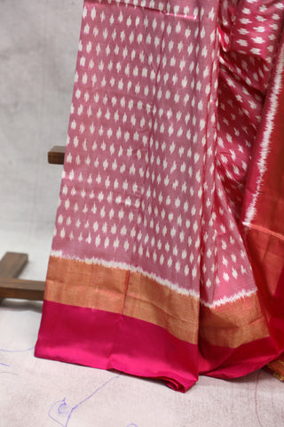 Pink Pochampalli Silk Ikat Saree-SRPPSIS122