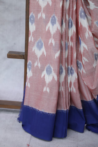 Pink Pochampalli Cotton Ikat Saree - SRPPCIS273