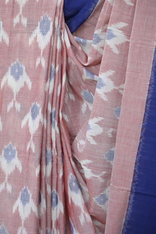 Pink Pochampalli Cotton Ikat Saree - SRPPCIS273