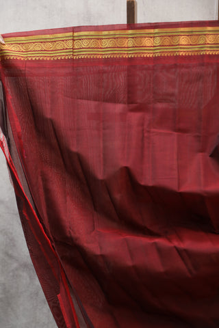 Grey Gadwal Cotton Silk Saree - SRGGCSS11