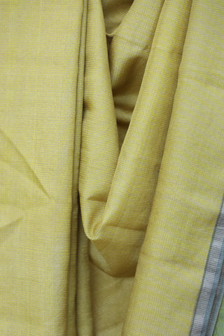 Yellow Tussar Silk Saree - SRPSTSS1017