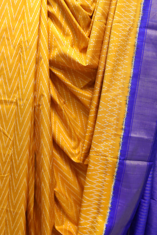 Yellow  Pochampalli Silk Ikat Saree-SRYPSIS52