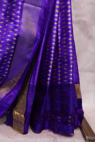 Yellow Pochampalli Silk Ikat Saree-SRYPSIS63