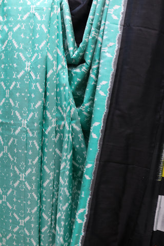 Light Green Pochampalli Silk Ikat Saree-SRLGPSIS114