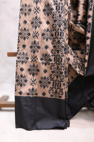 Copper Pochampalli Silk Ikat Saree-SRCPSIS105