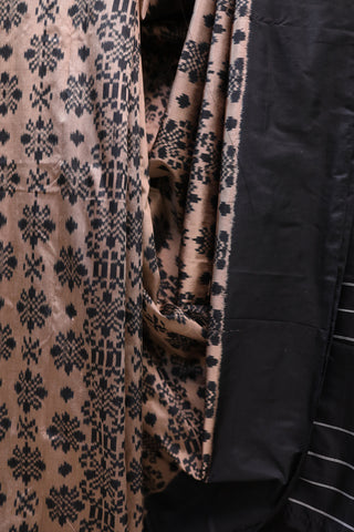 Copper Pochampalli Silk Ikat Saree-SRCPSIS105